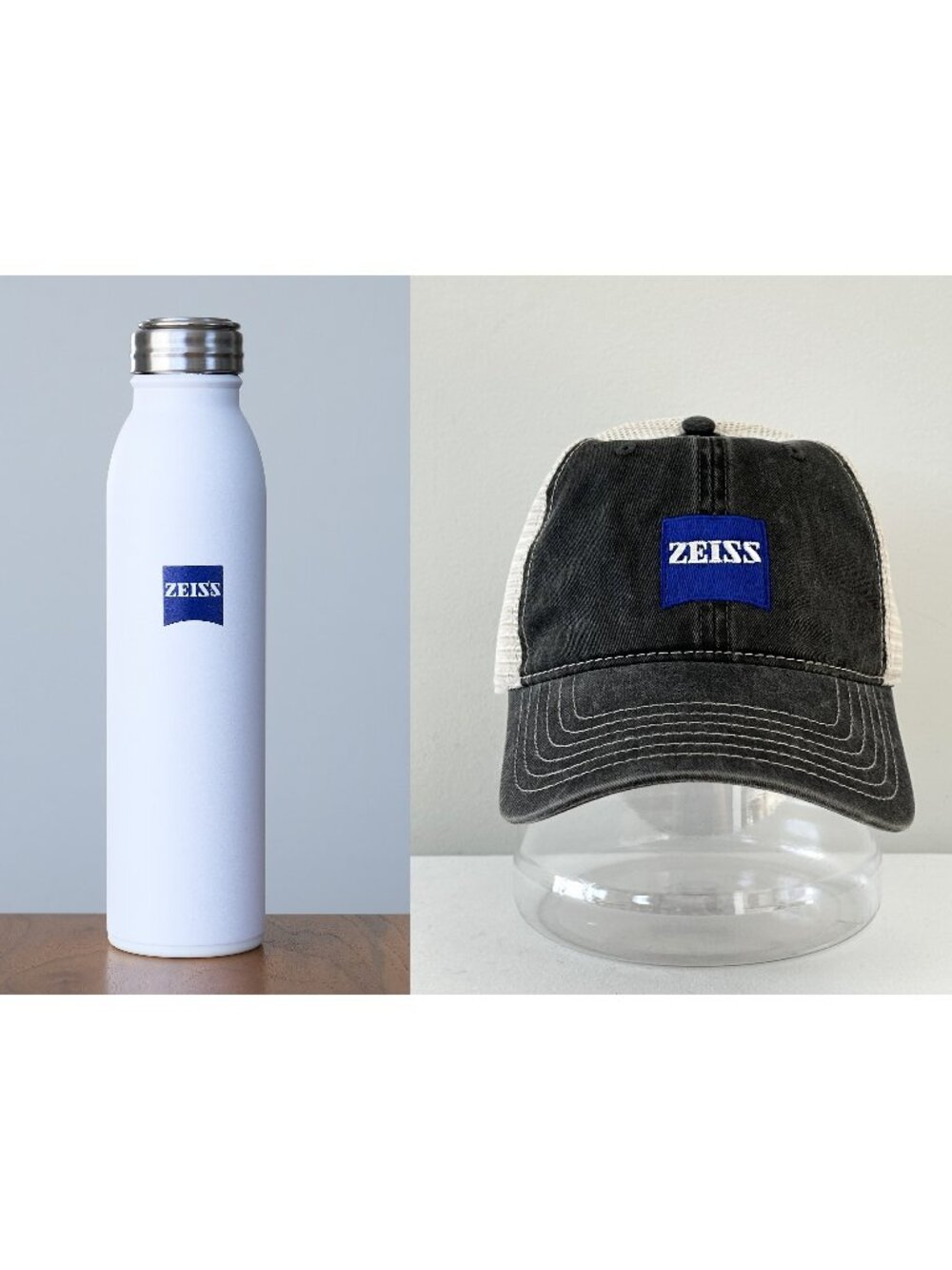 ZEISS Swig Water Bottle & Hat 20Oz Stainless Steel Insulated Mesh Snapback Cap
